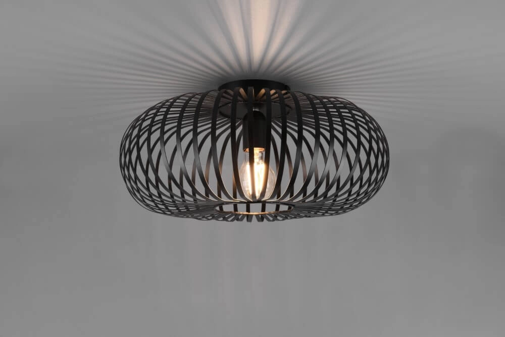 Black ceiling lamp Johann Ø 40cm Trio 4017807504170