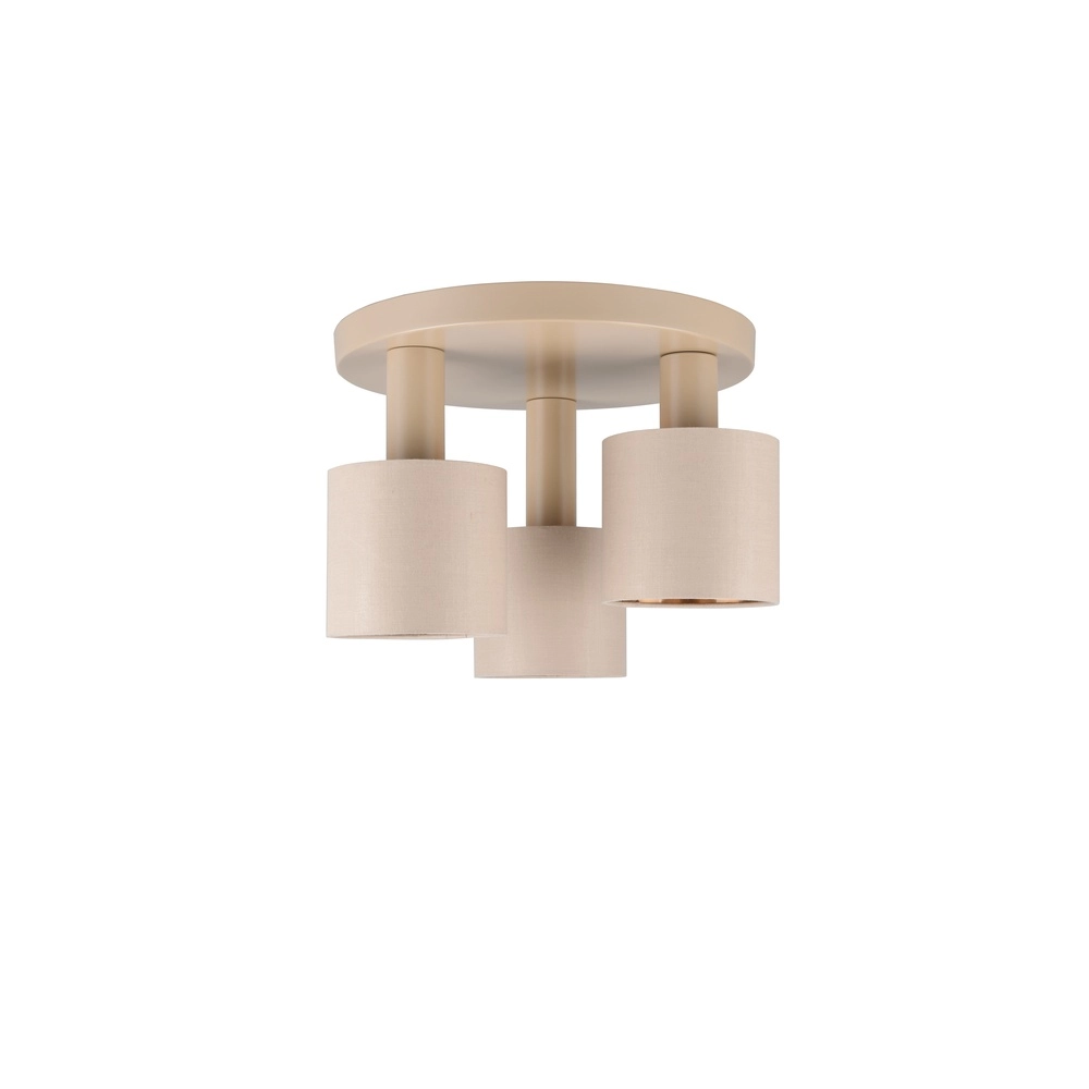 3-light ceiling lamp Tommy sand brown