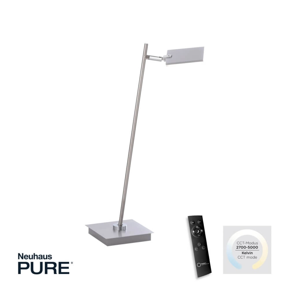 Designer table lamp Pure Mira aluminum Paul Neuhaus 4012248367537