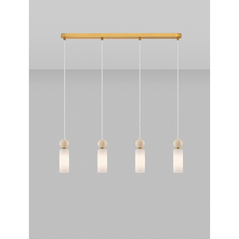 Pendant lamp Filomena 4-light gold Lyora 5212017483508