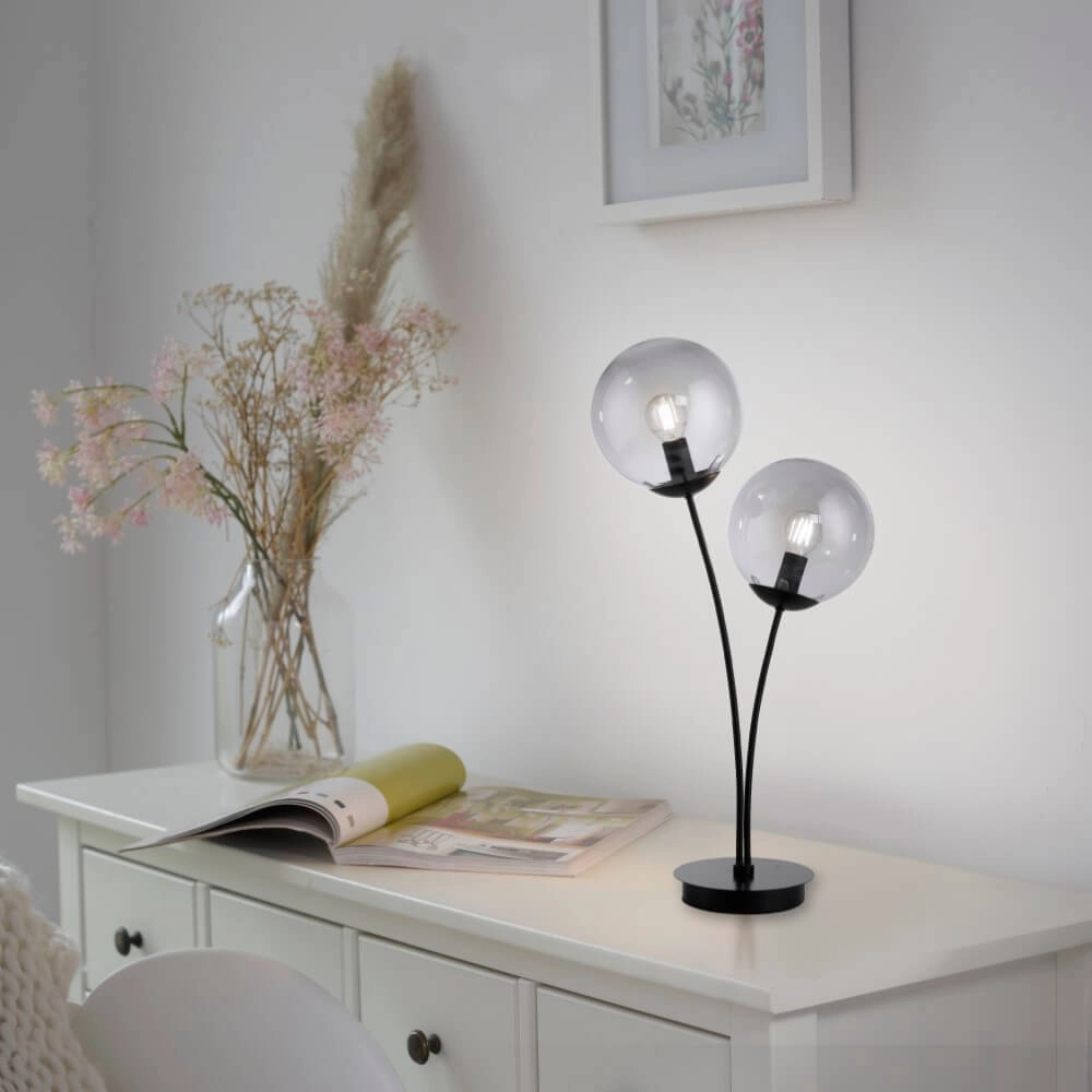 Table lamp Big Widow black Just Light 4043689988401