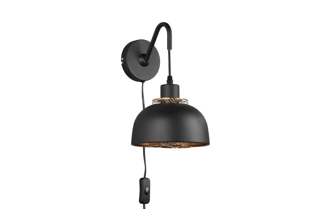 Black wall lamp Punch Trio 4017807537390