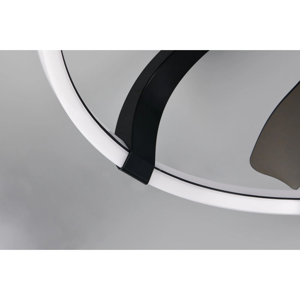 Smarthome fan Stockholm black Ø 73,5 Tuya Trio 4017807693133