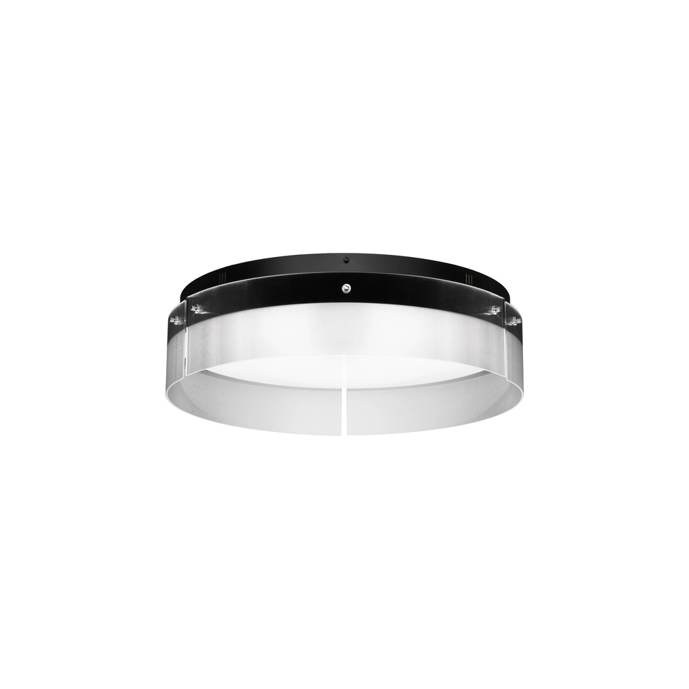 Design ceiling lamp Pauline black with glass Ø 55cm Lyora 5212017445407