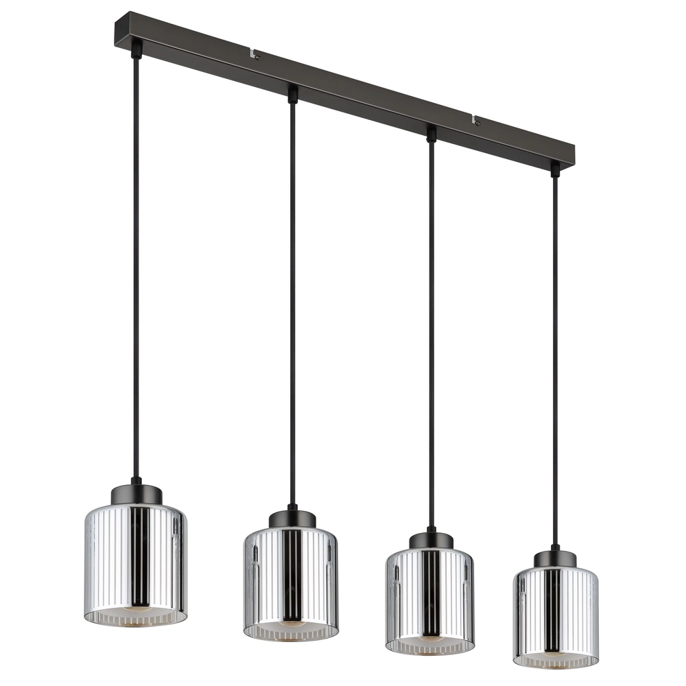 Design pendant lamp Felicia Gunmetal 4-lights Globo 9007371525966