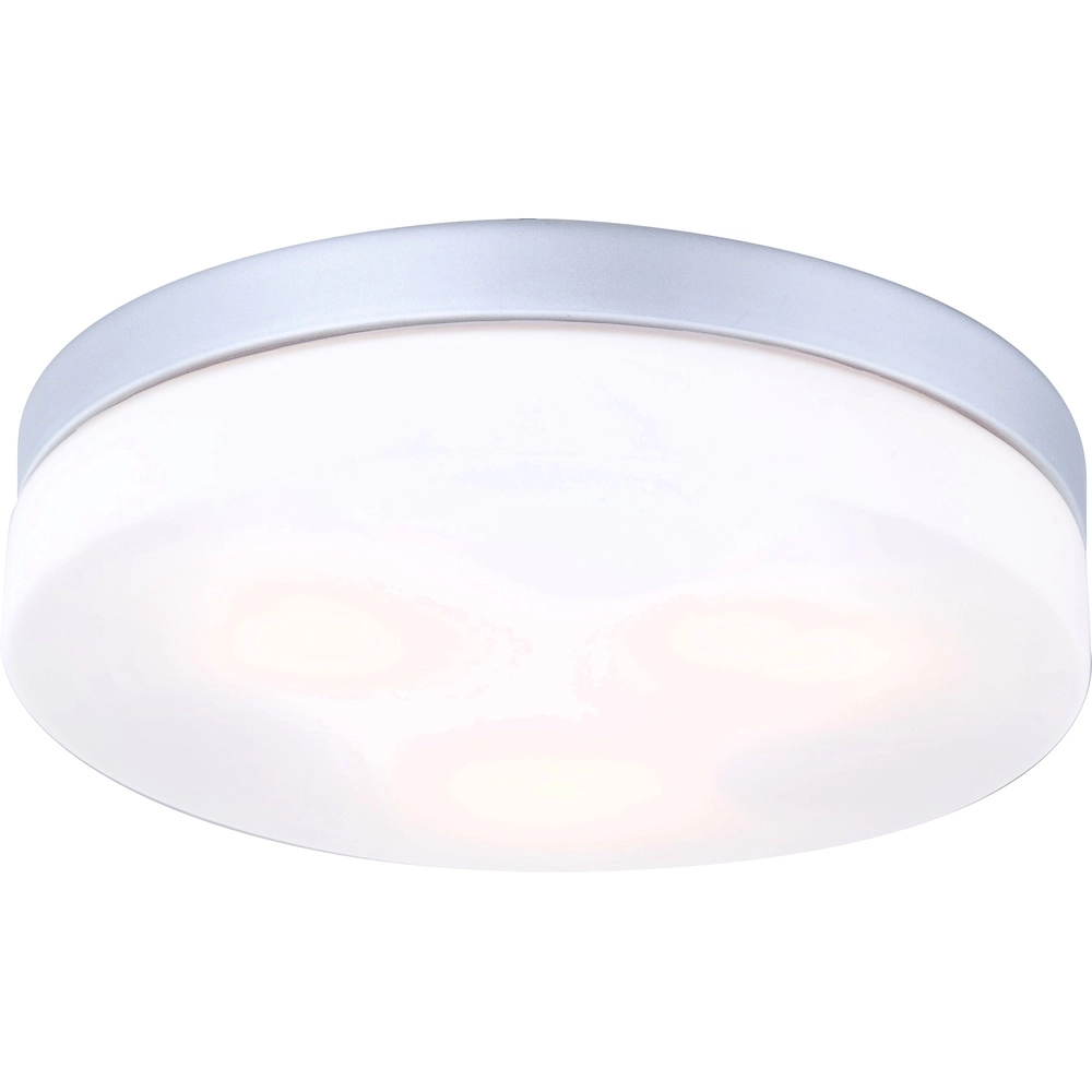 Design ceiling light Vranos silver grey for outdoor use Ø 30cm