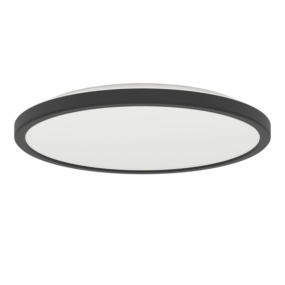 Smart bathroom lamp Rovito-Z round - black - Ø 30cm