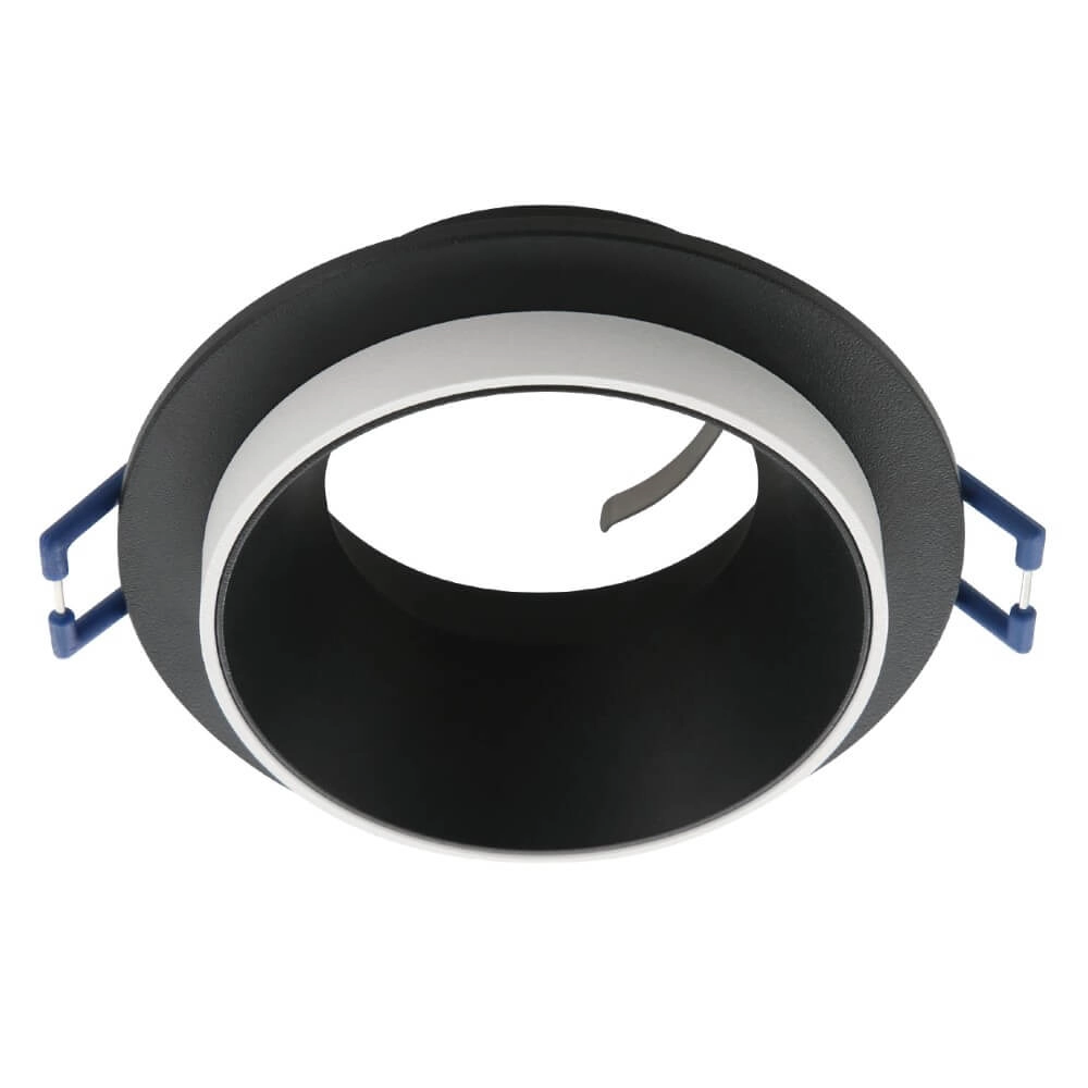 Round recessed spotlight Carosso with white ring