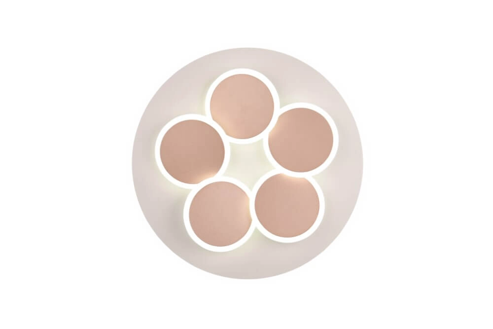 Modern ceiling lamp Mandala copper Ø 48cm Trio 4017807614084