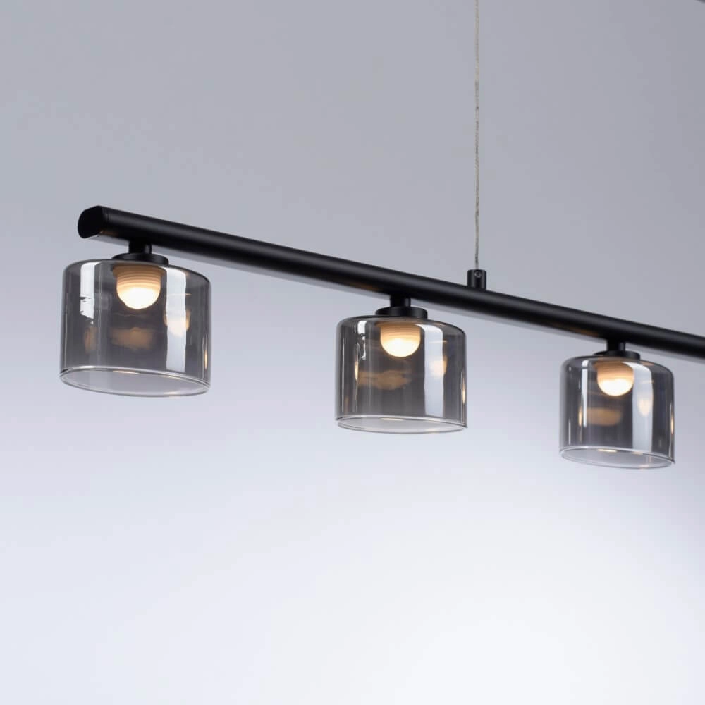 5-light pendant lamp Hydra black Paul Neuhaus 4012248364970