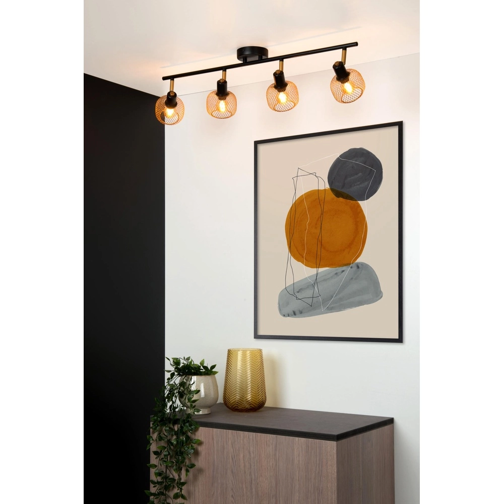 Ceiling light Maren 4-light gold Lucide 5411212771100