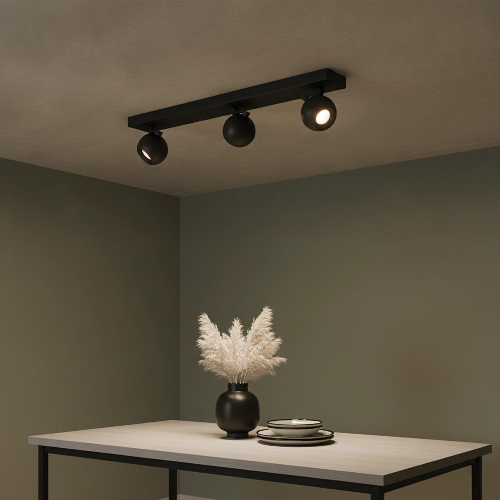 Ceiling lamp Bolero Sphere 3-light black