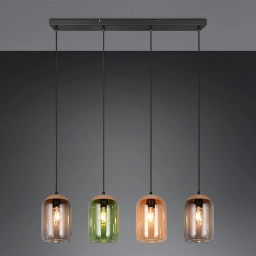 Glass Dining Table Lamp Cork 4-light Trio 4017807622997