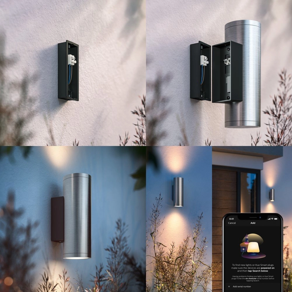Outdoor lamp Up - Down Hue Appear Stainless steel Philips 8718696176207