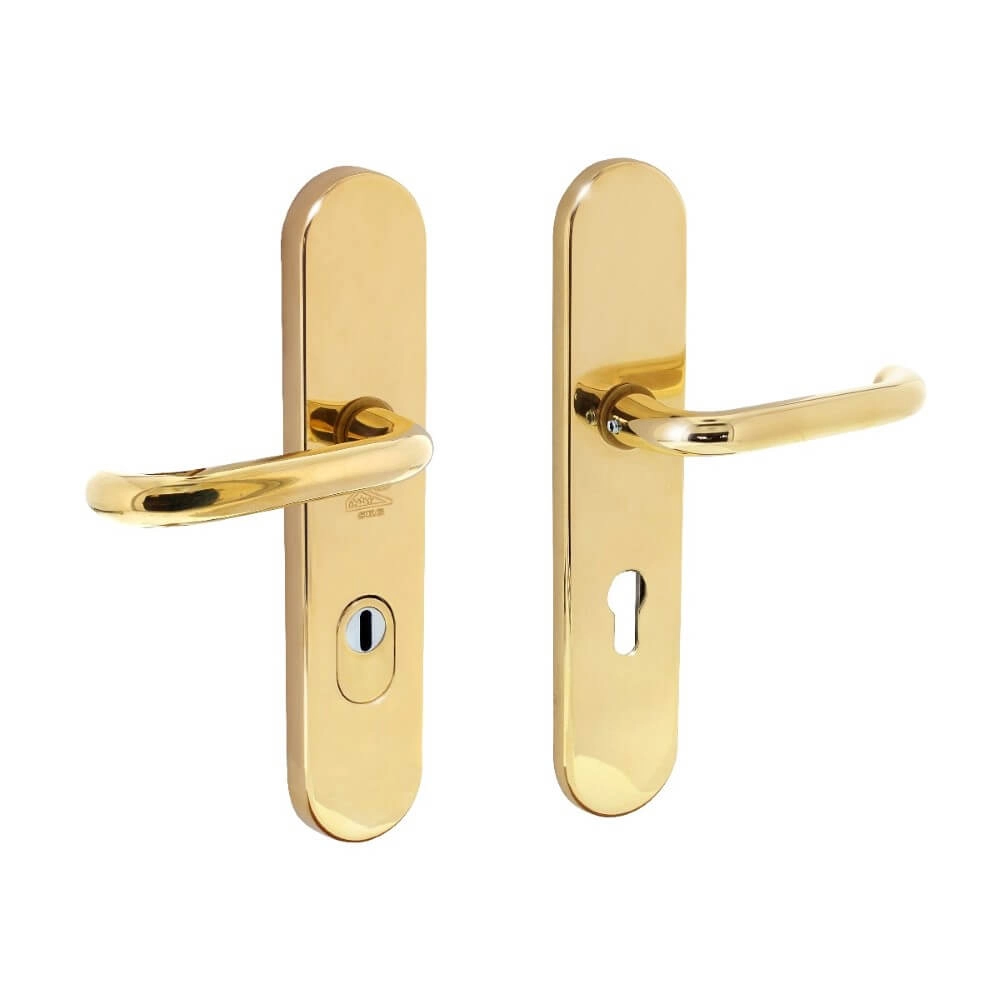 Backdoor hardware Aurano Core pull protection 72mm oval brass unlacquered