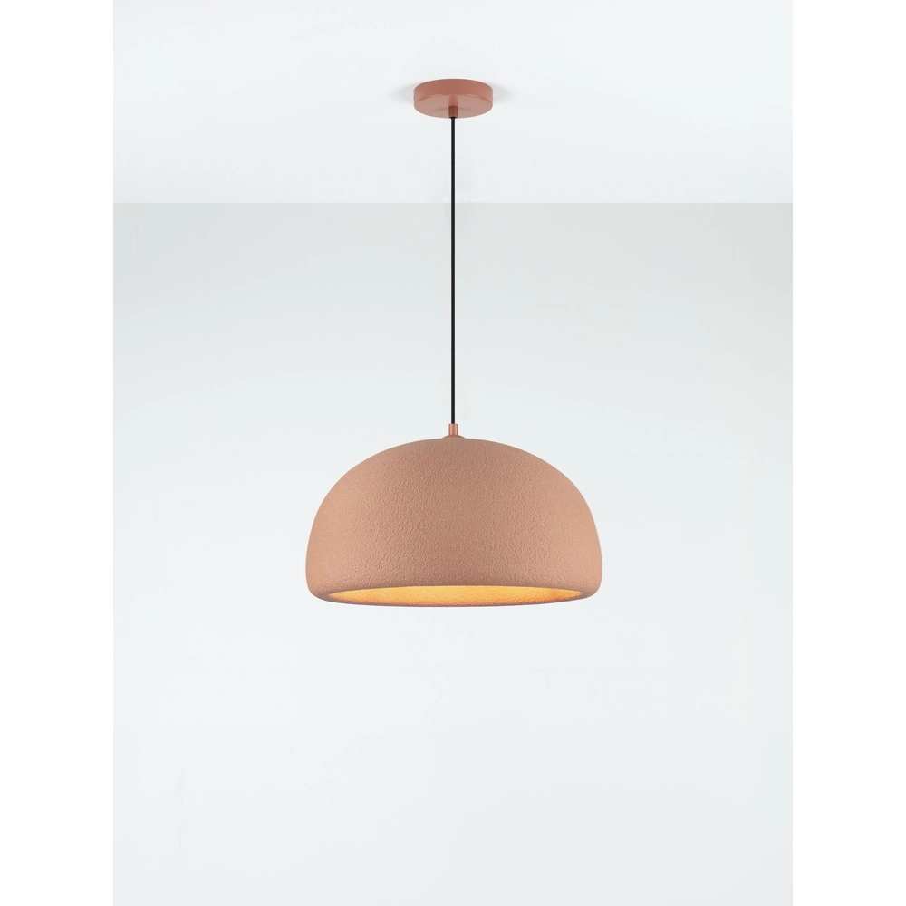 Modern pendant lamp Davo terracotta Ø 43cm Lyora 5212017495648
