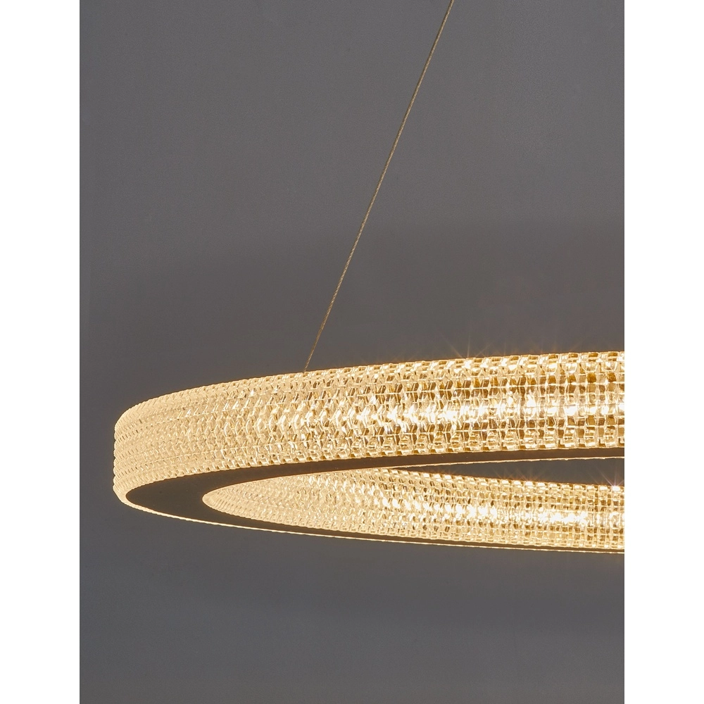 Pendant lamp Fiore gold Ø 80cm Lyora 5212017424143