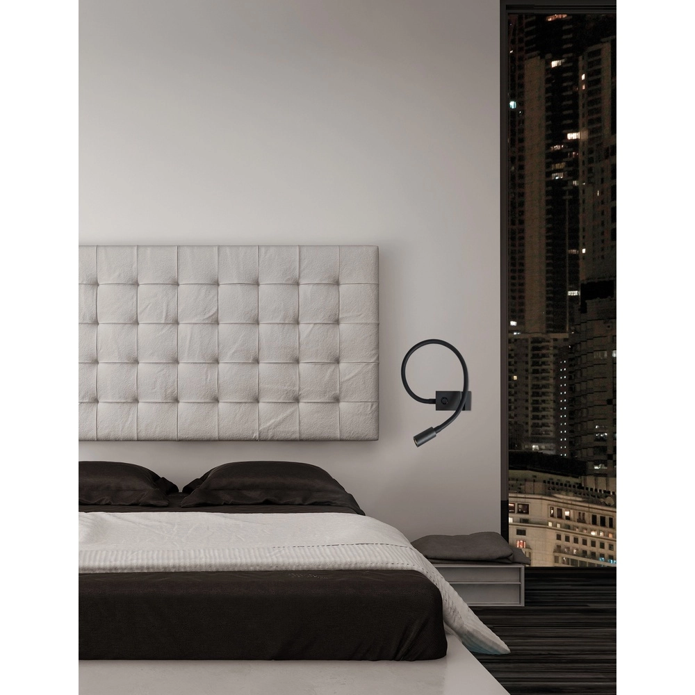 Bedside lamp Geneva black Lyora 5212017411082