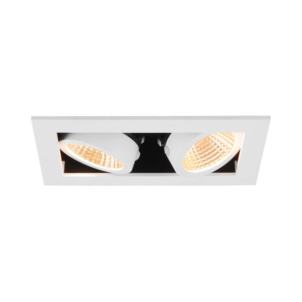 Square LED recessed spotlight Kadux Double 2x Led - white - 3000K SLV 4024163279079