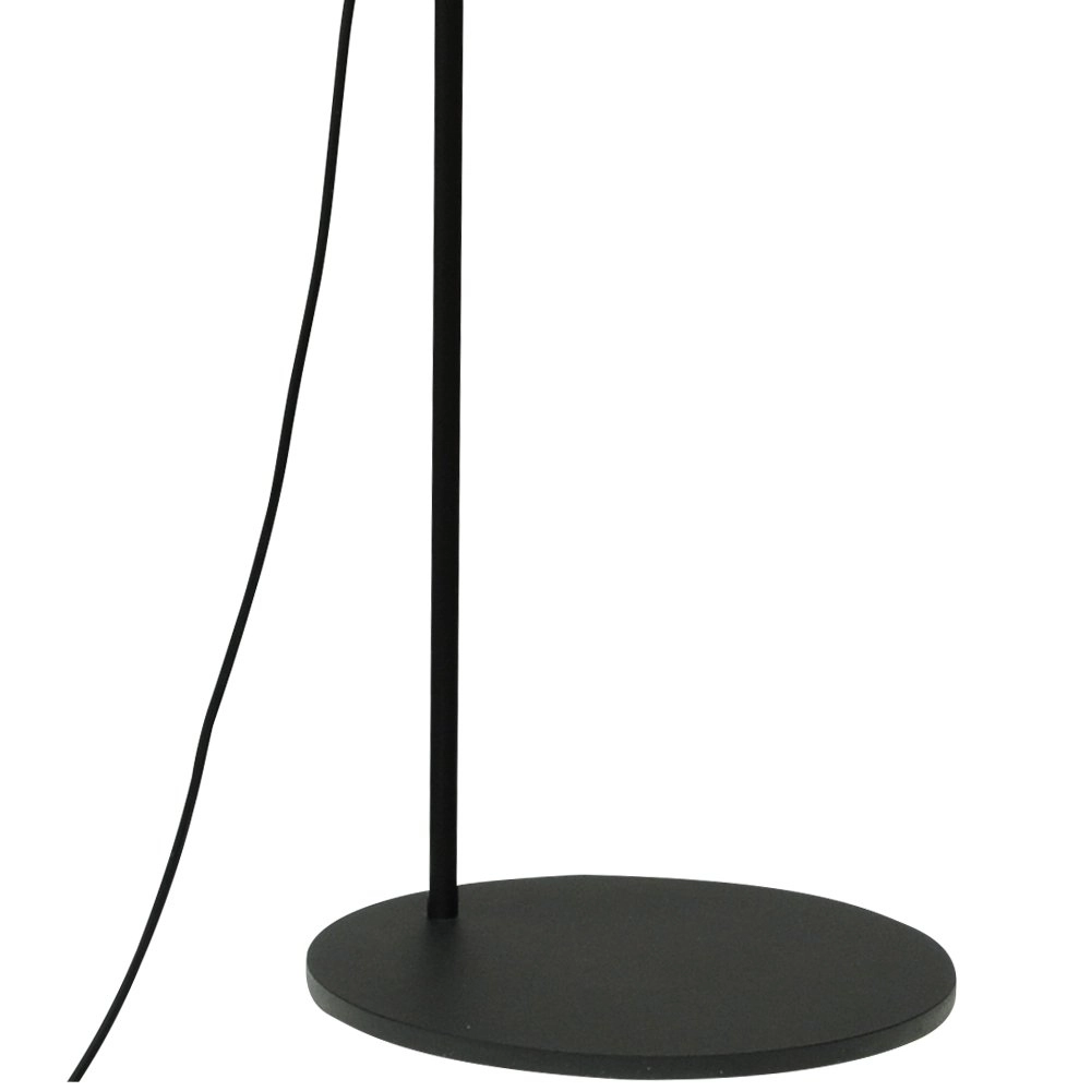 Black floor lamp Bounty adjustable with cylindrical glass Masterlight 8718121248394