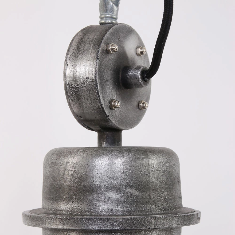 Pendant lamp Bikkel black with metallic gray Steinhauer 8712746100068