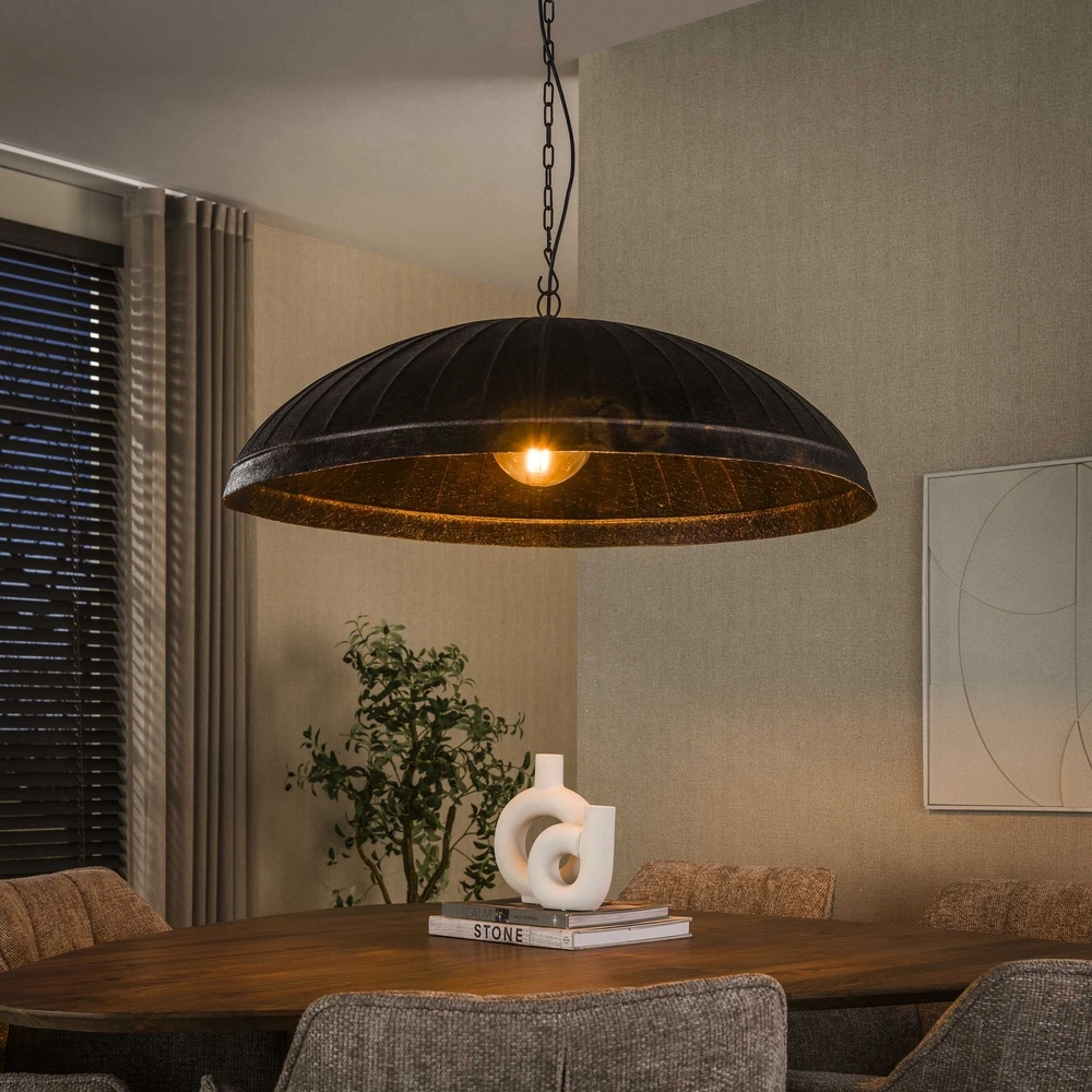 Industrial office lamp Guard Ø 90cm - smoked brown