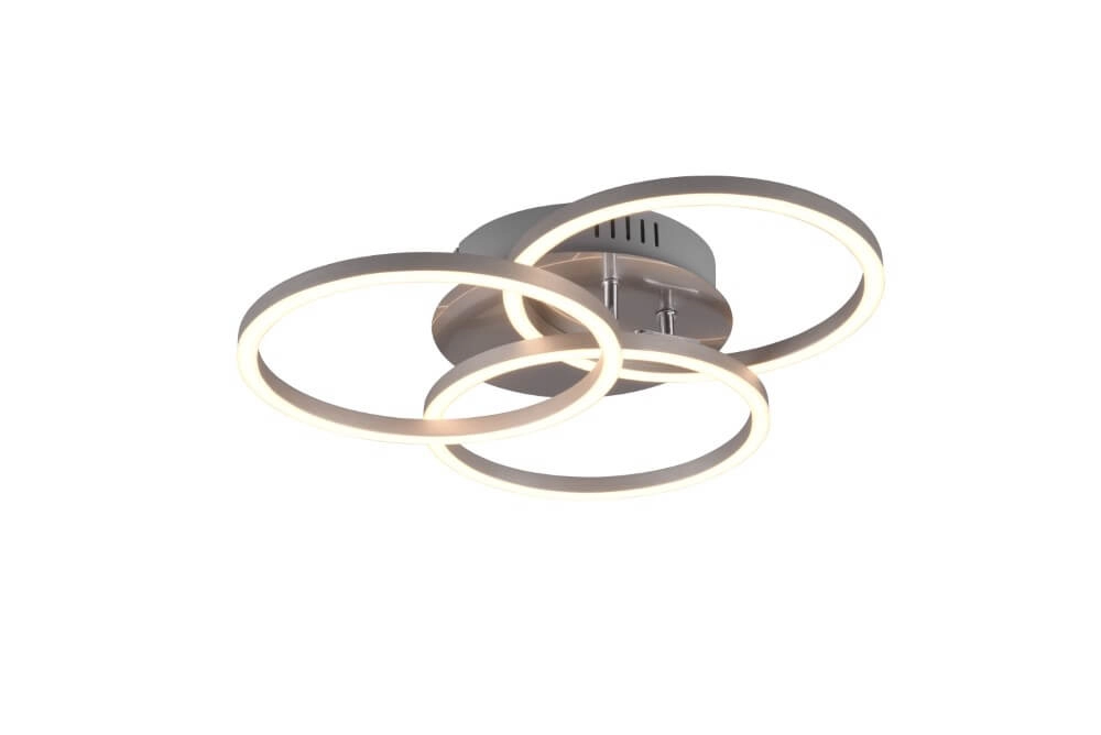 Ceiling lamp Circle 3-ring stainless steel Trio 4017807500639