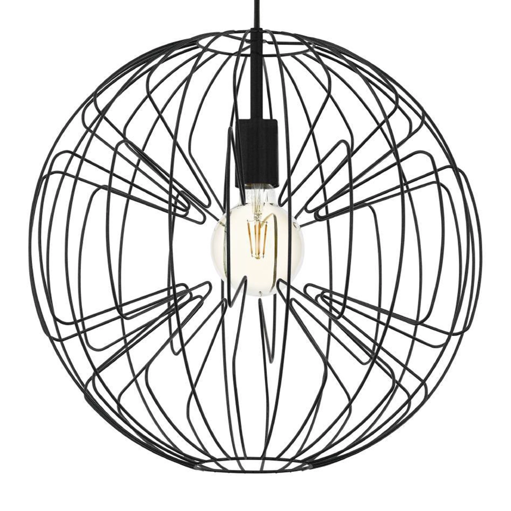 Pendant lamp Okinzuri 1 black Eglo 9002759322526