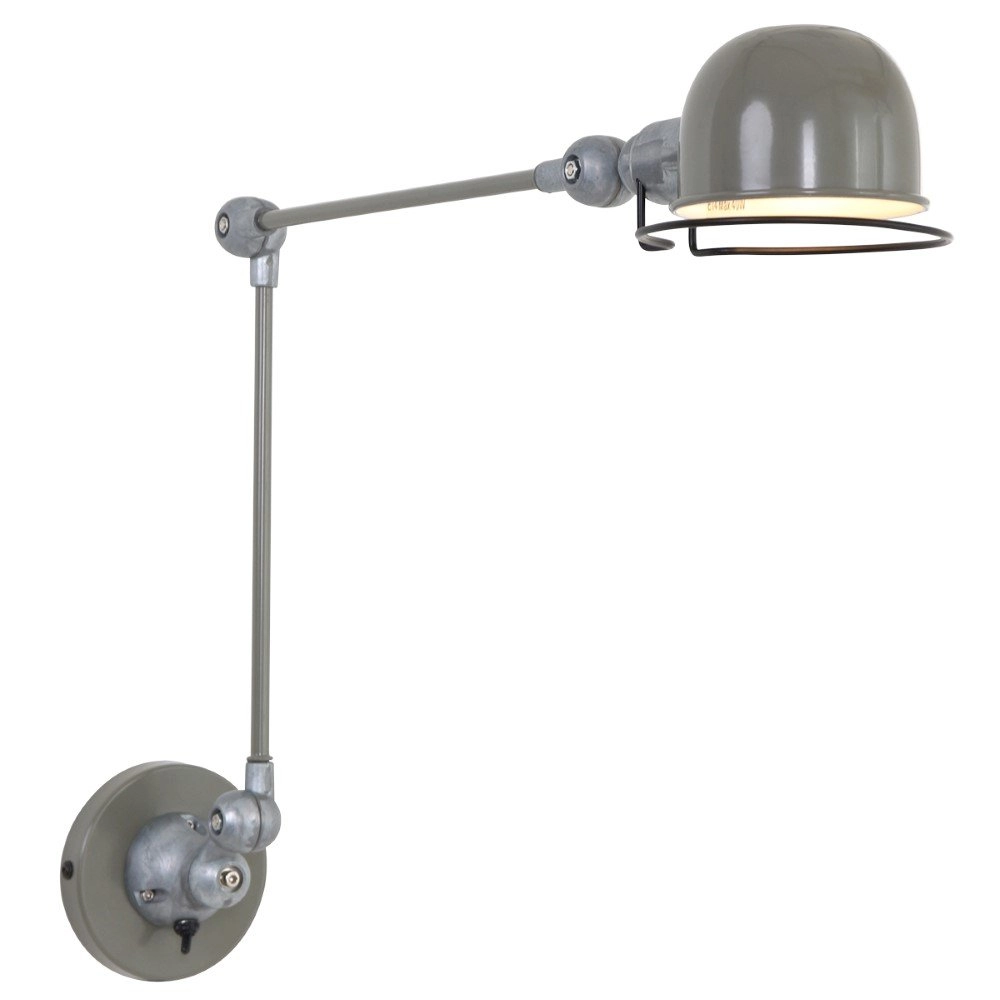 Retro reading lamp Davin 82cm retro green