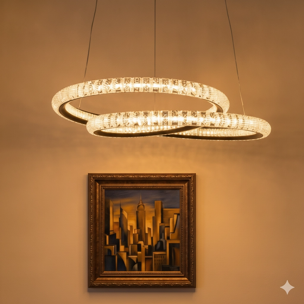 Design pendant lamp Ginevra black Ø 48cm
