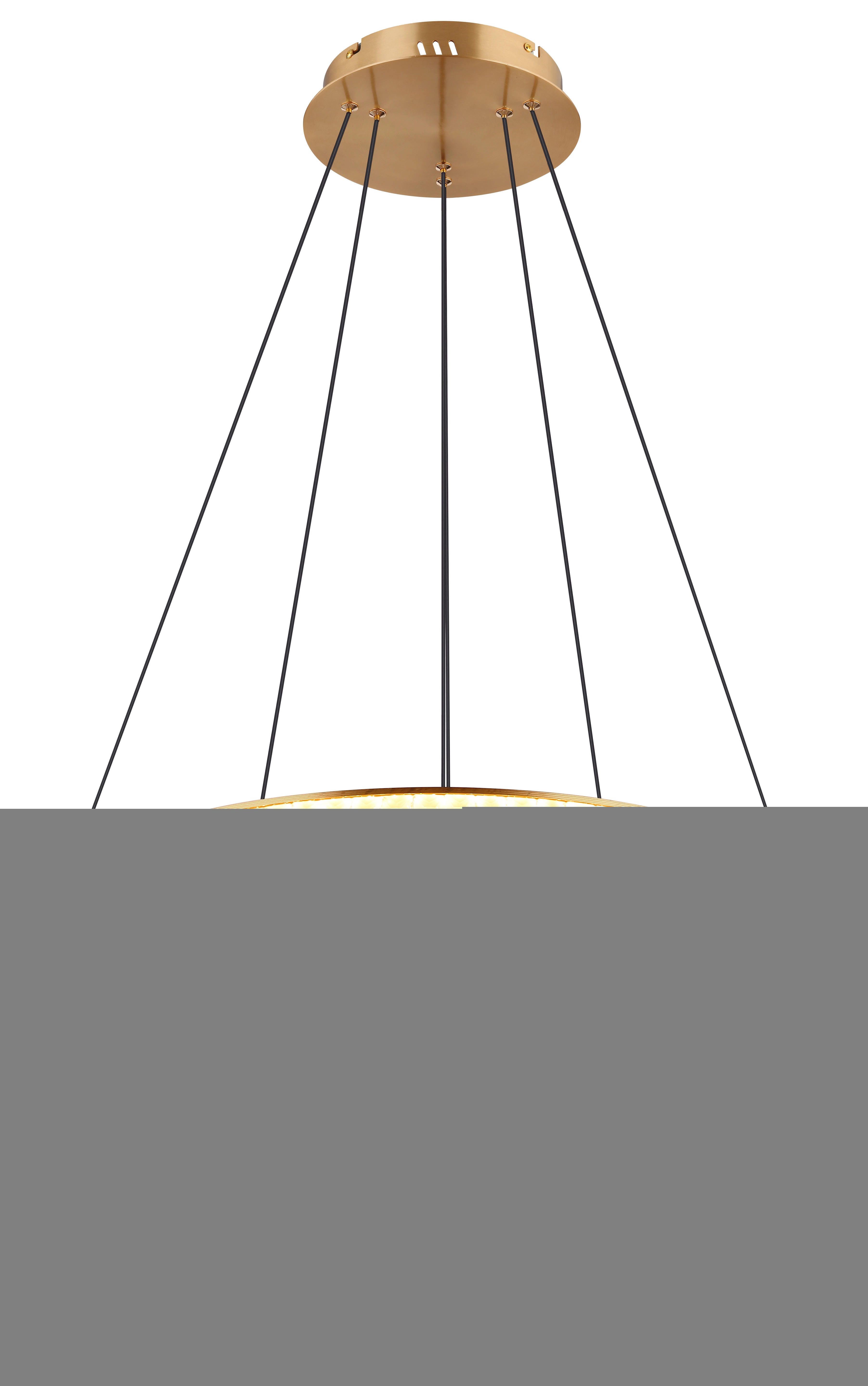 Pendant lamp Blondie gold Ø 60cm Globo 9007371446469