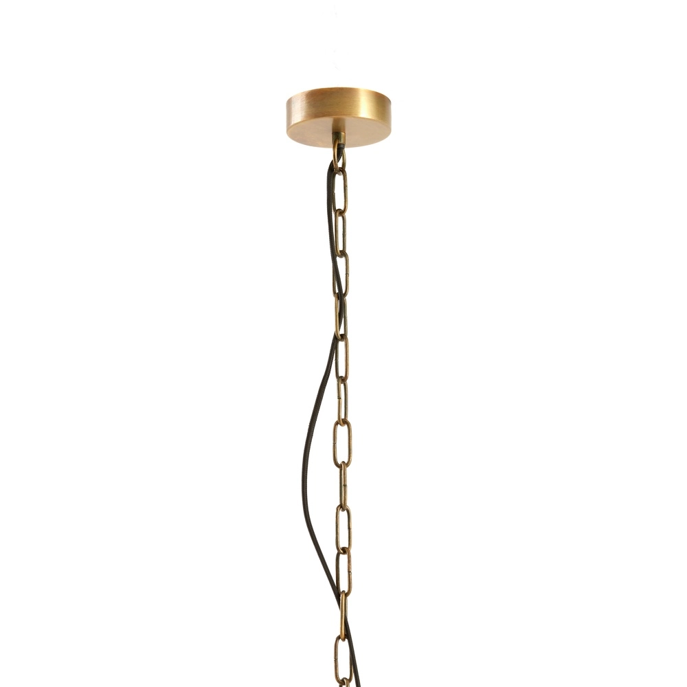 Glass pendant lamp SÃ¸strene Ø 24cm - glass with brass Light & Living 8717807187262