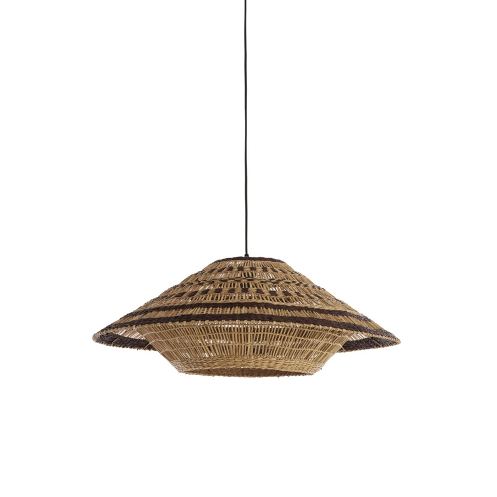 Pendant lamp Owana Ø 80cm rattan brown