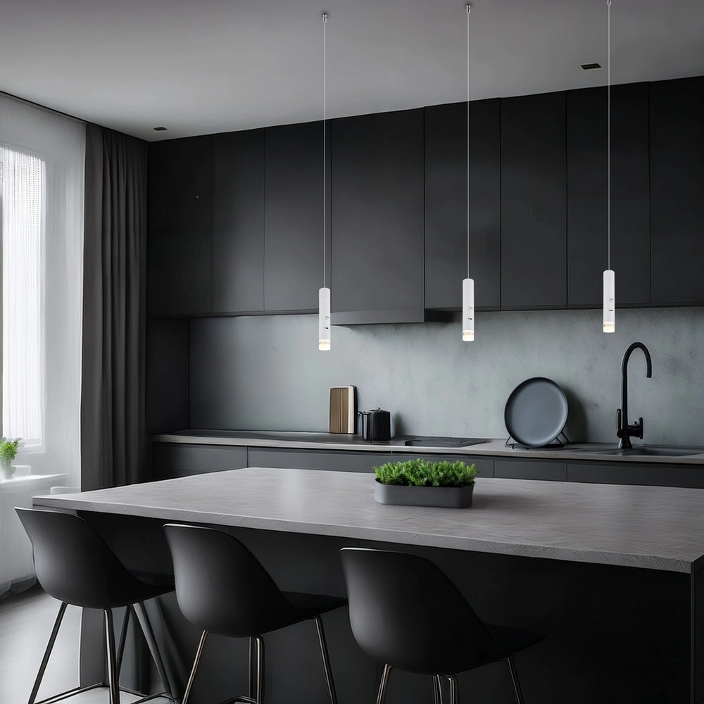 Sleek pendant lamp Pelo white Globo 9007371566358