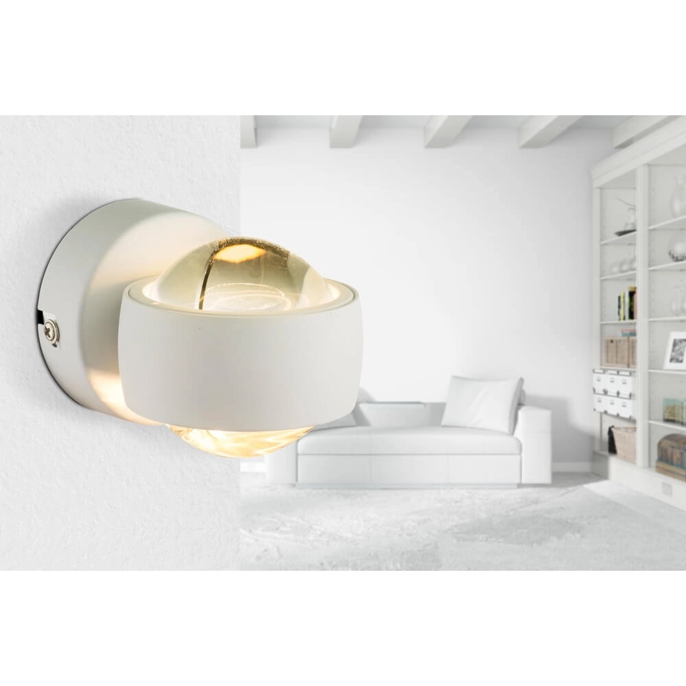 White wall lamp Randi design Globo 9007371340699