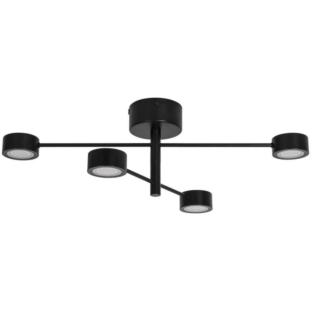 4-light ceiling lamp Clyde Design black Nordlux 5704924018442