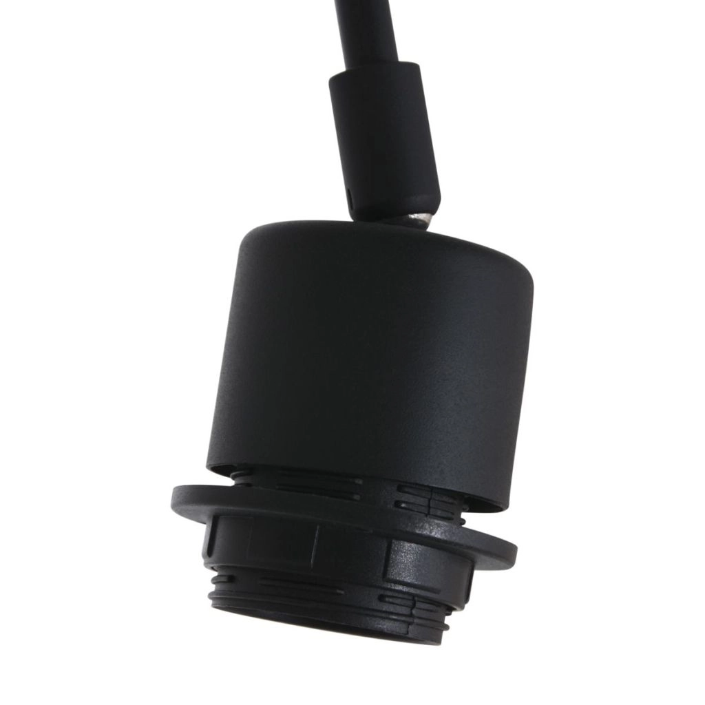 Black wall lamp Vela Lino with cream cap Steinhauer 8712746182491