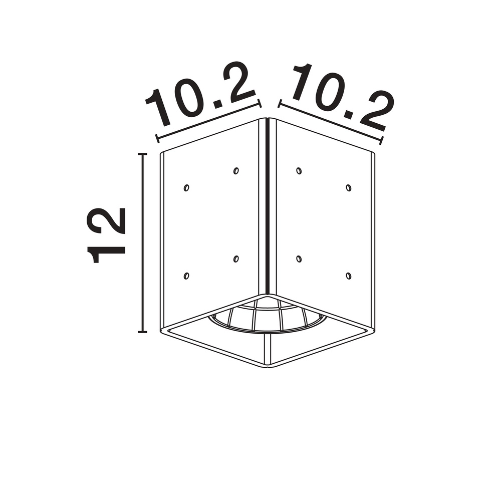Ceiling spotlight Ritz square Lyora 5212017454355