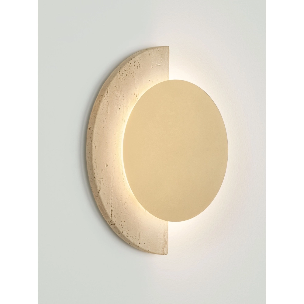 Design wall lamp Molli travertine Ø 21cm Lyora 5212063501317