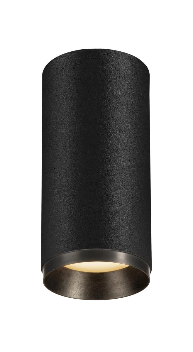 Surface-mounted spot Numinos M cylinder black 3000K - 60deg
