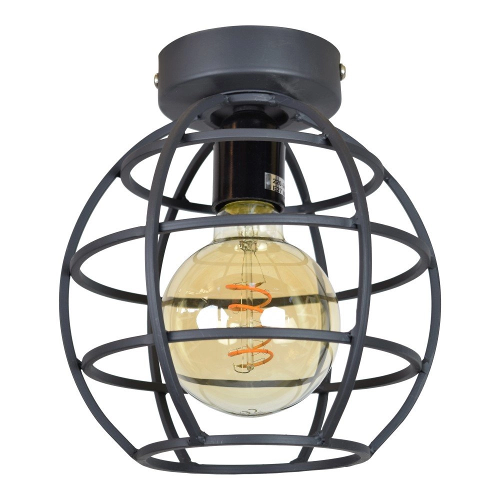 Ceiling lamp Globe 19cm matt black