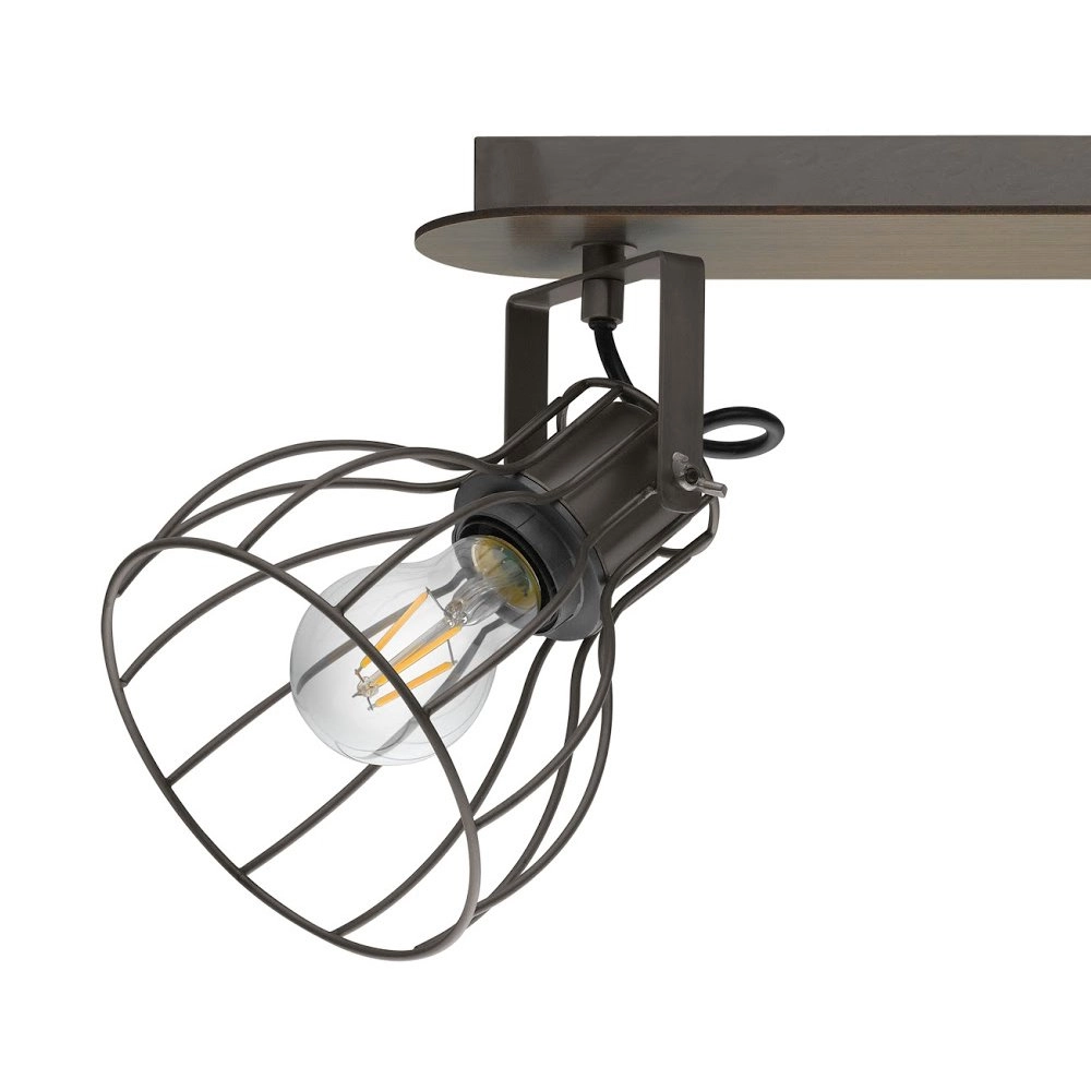 Ceiling lamp Sambatello 2-light antique brown Eglo 9002759981358
