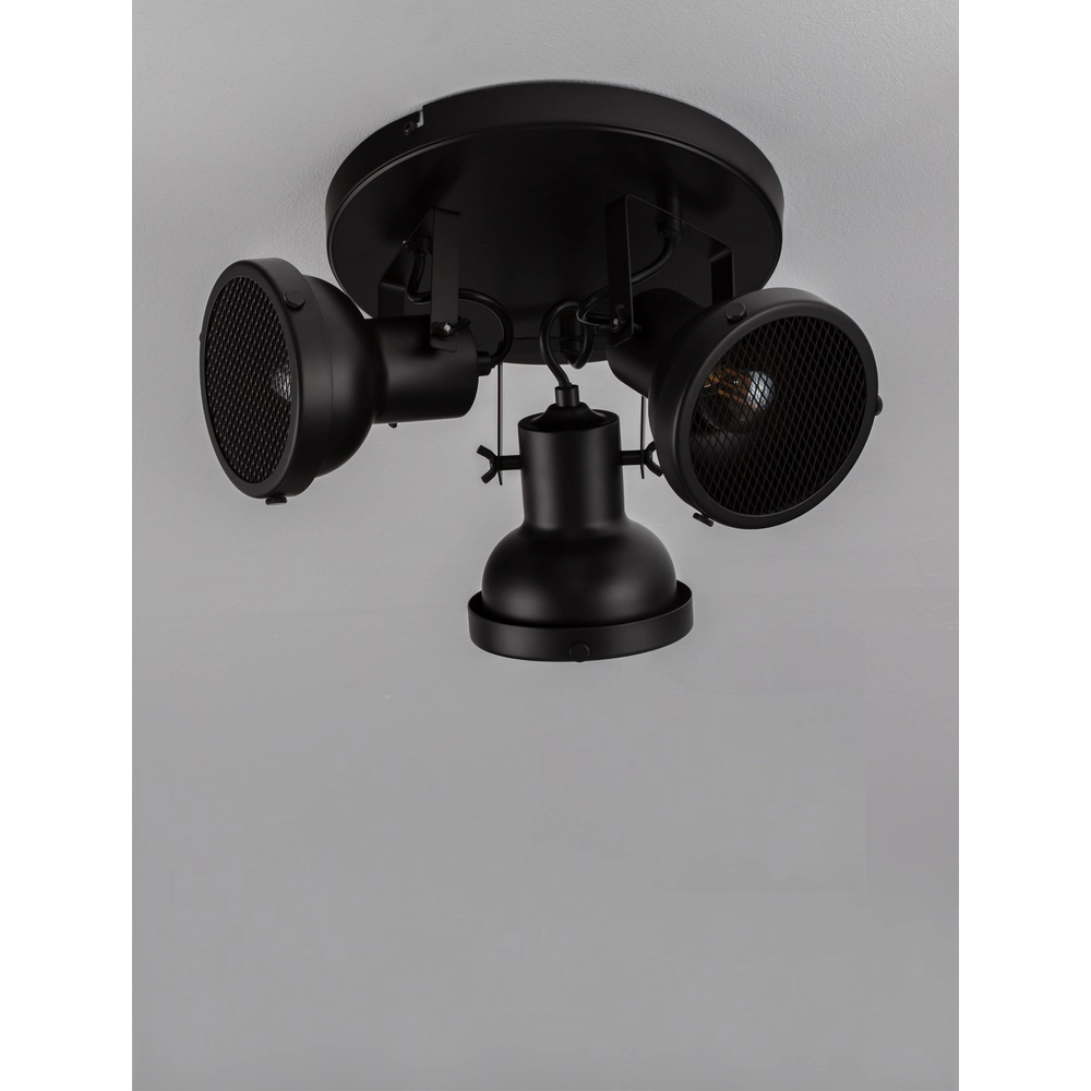 Ceiling lamp Ruvi 3-light black Lyora 5212017446374