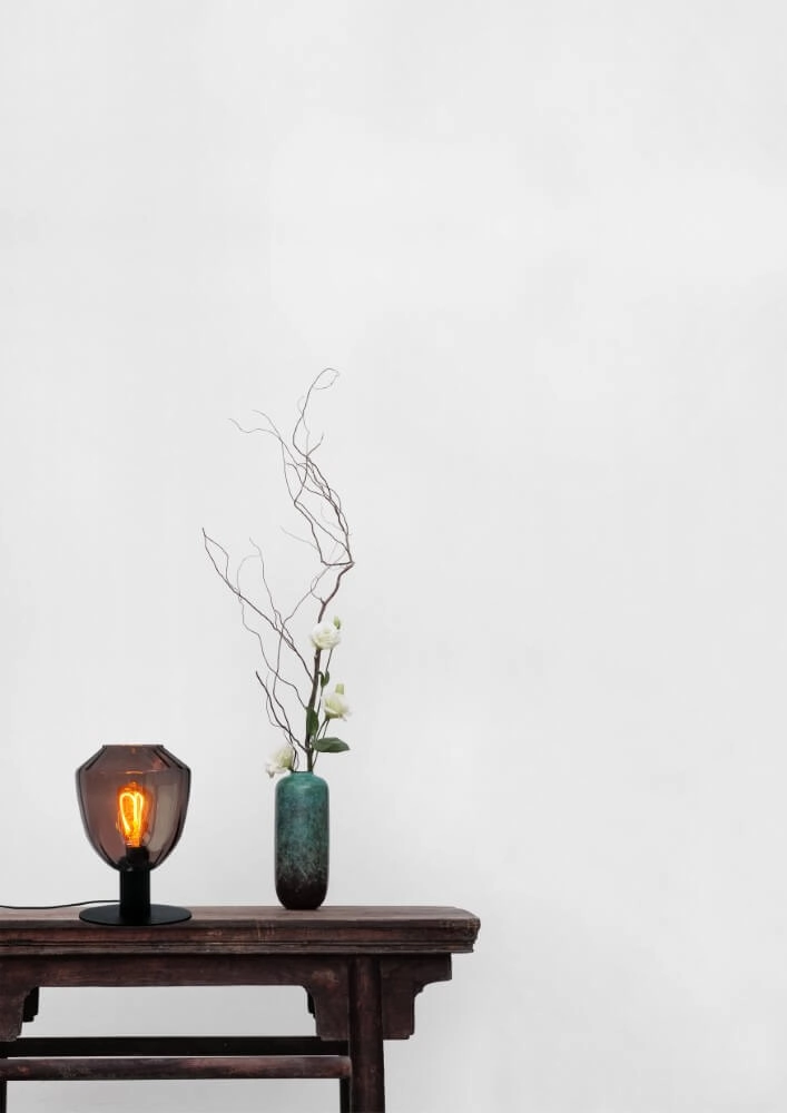 Table lamp Porto with Nicolette red glass Masterlight 8718121271460