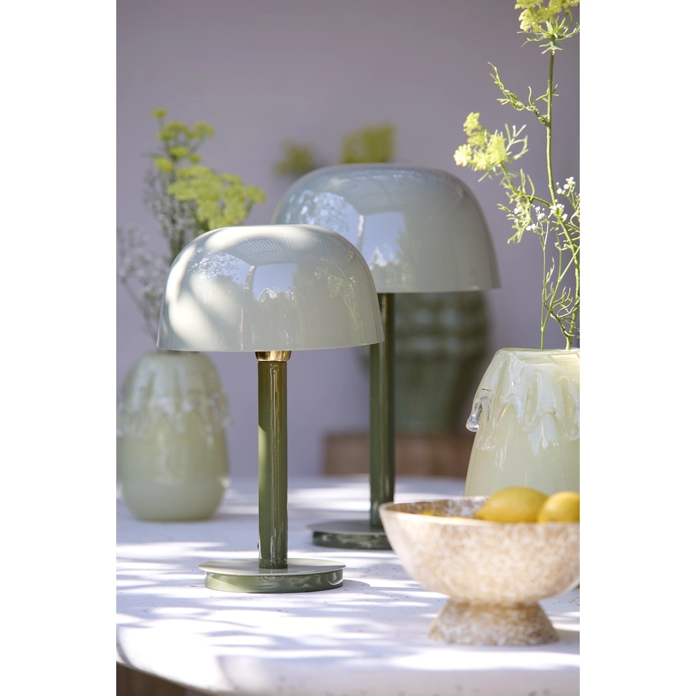 Desk lamp Marivet gloss green - Ø 25cm Light & Living 8717807816216