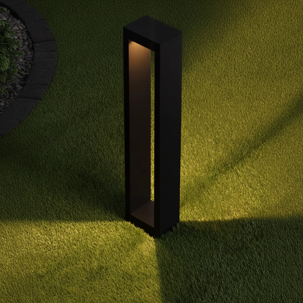 Black garden lamp Dolix 60cm - 2700K