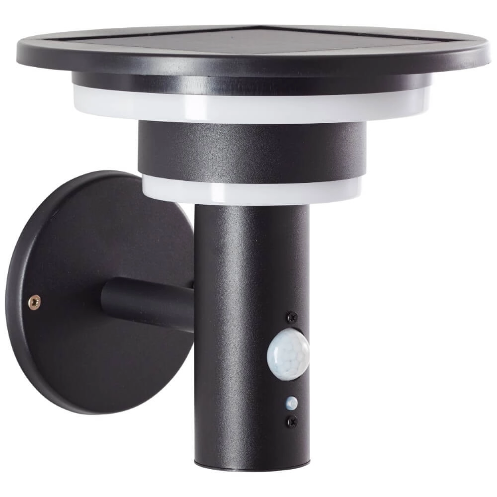 Black wall lamp Garvina with sensor Brilliant 4004353437731