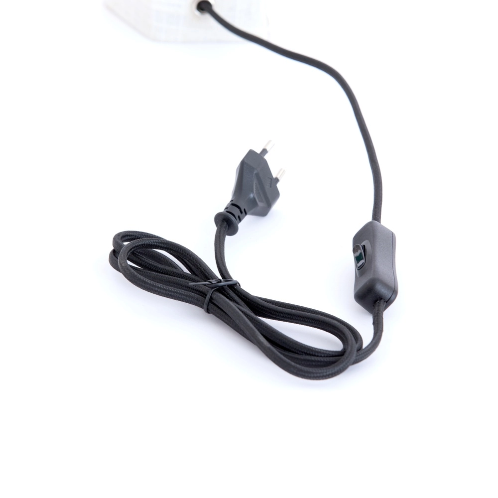 Table lamp Musaby Organic shape - white linen Light & Living 8717807784232