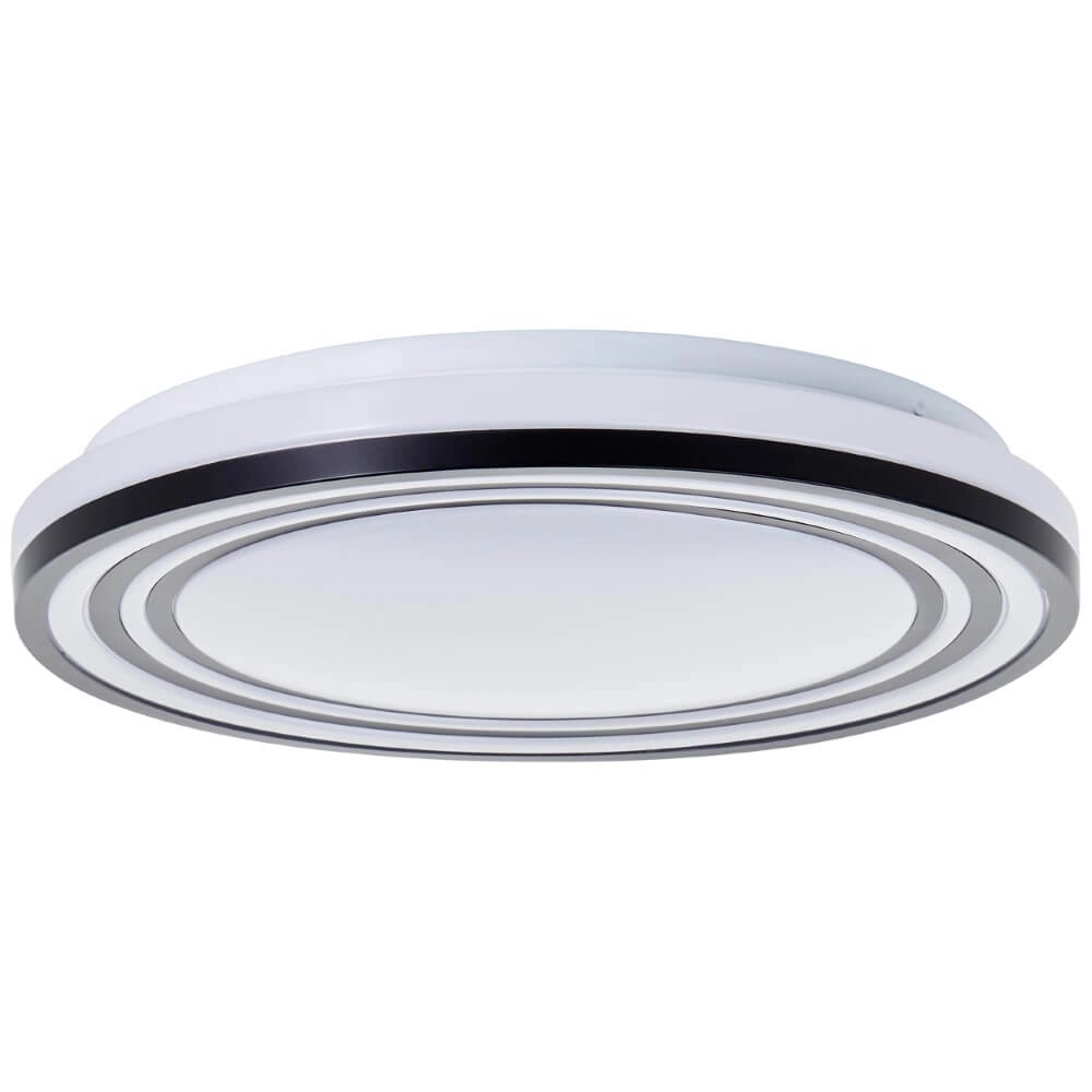 Black and white ceiling lamp Kobana Ø 34cm Brilliant 4004353426537