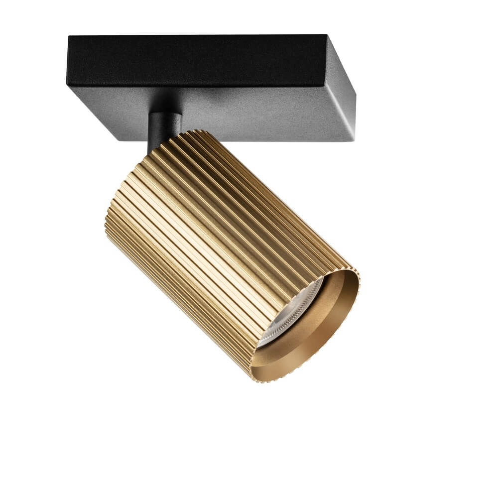 Ceiling spotlight Onis 1-light - gold with black Lyora 4255805301869